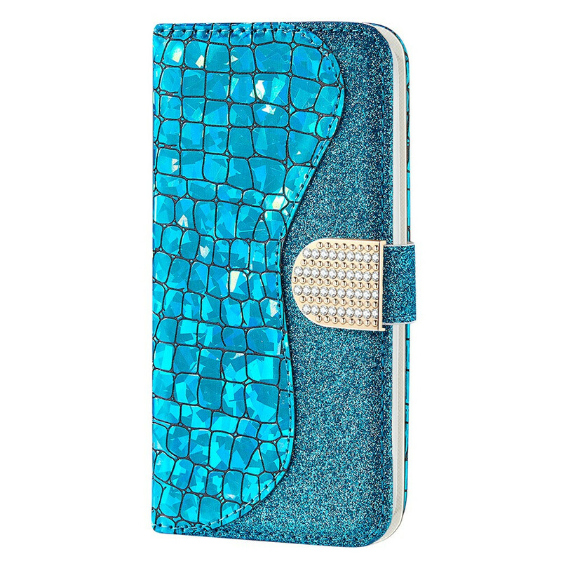 Capa para iPhone 13 Pro Max Croco Diamonds