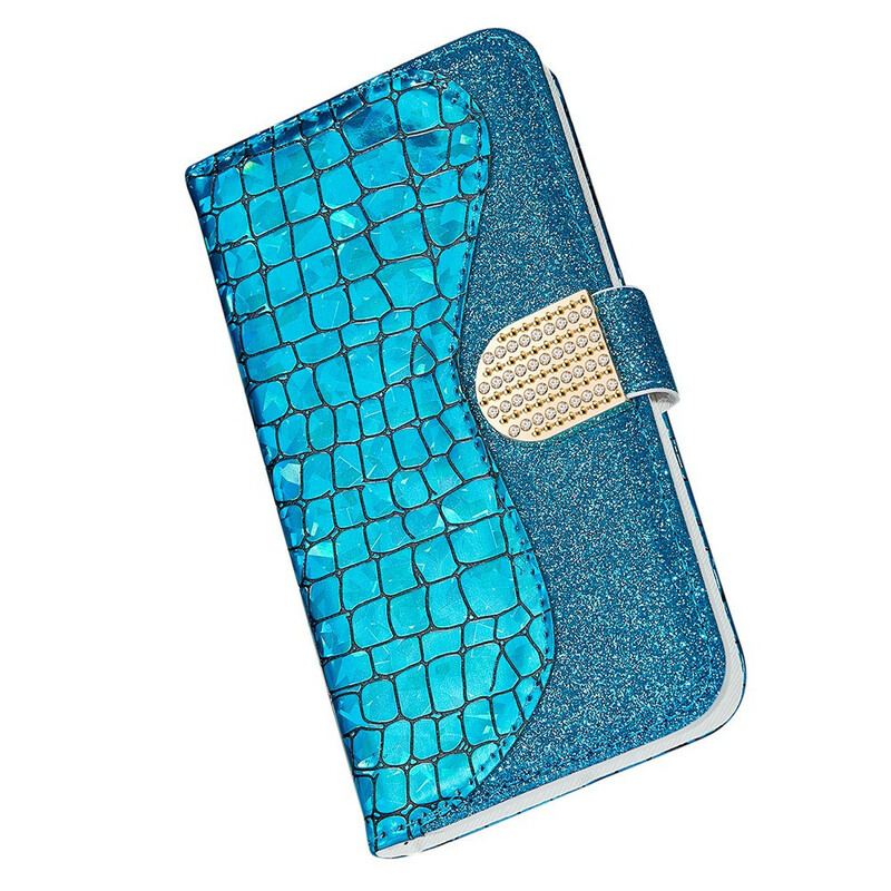 Capa para iPhone 13 Pro Max Croco Diamonds