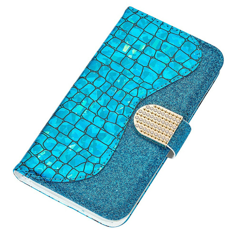 Capa para iPhone 13 Pro Max Croco Diamonds