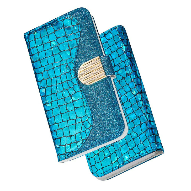 Capa para iPhone 13 Pro Max Croco Diamonds