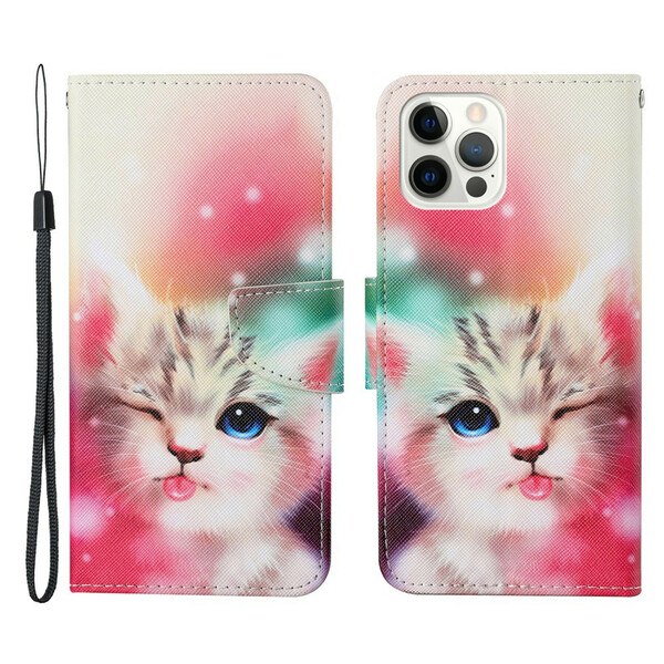Capa para iPhone 13 Pro Cat Stories with Strap