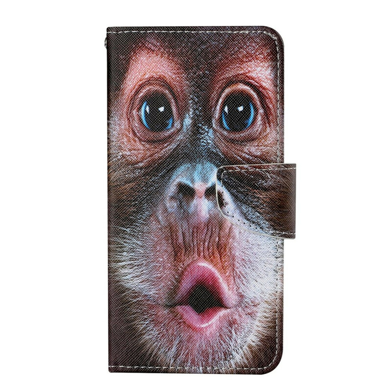 iPhone 13 Pro Case Monkey com Lanyard