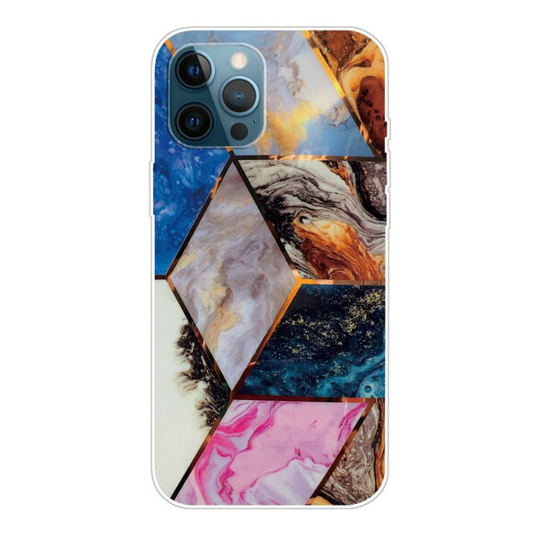 iPhone 13 Pro Marble Case Variable Geometric
