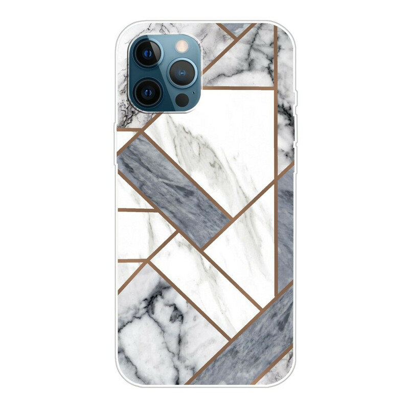 iPhone 13 Pro Marble Case Geometric Variable