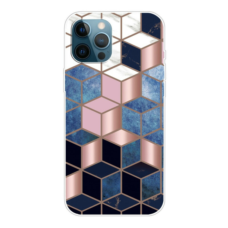 iPhone 13 Pro Marble Case Geometric Variable