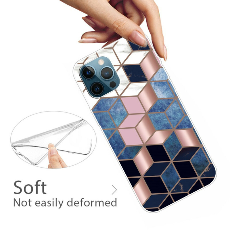 iPhone 13 Pro Marble Case Variable Geometric
