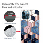 iPhone 13 Pro Marble Case Geometric Variable