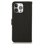 iPhone 13 Capa de couro KHAZNEH RFID Pro Genuine Leather Case iPhone 13 Capa de couro KHAZNEH RFID Pro Genuine Leather Case