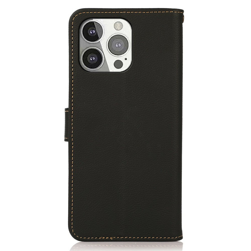 iPhone 13 Capa de couro KHAZNEH RFID Pro Genuine Leather Case iPhone 13 Capa de couro KHAZNEH RFID Pro Genuine Leather Case