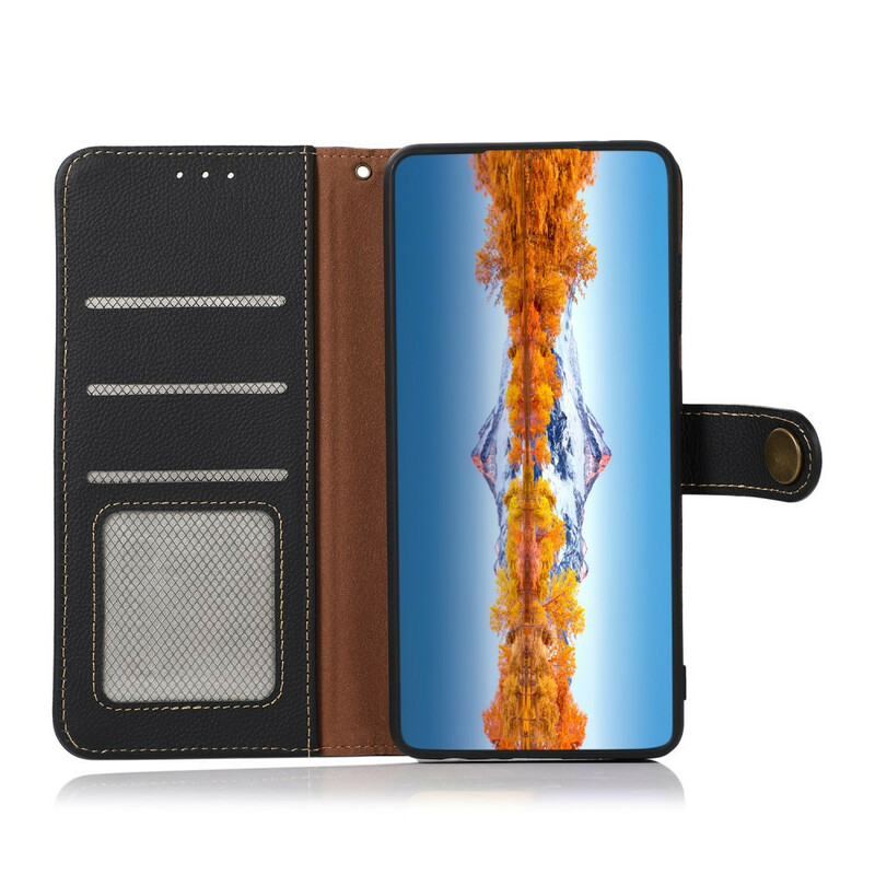 iPhone 13 Capa de couro KHAZNEH RFID Pro Genuine Leather Case iPhone 13 Capa de couro KHAZNEH RFID Pro Genuine Leather Case