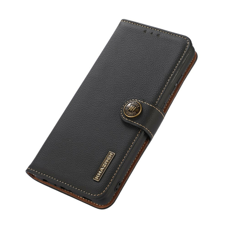 iPhone 13 Capa de couro KHAZNEH RFID Pro Genuine Leather Case iPhone 13 Capa de couro KHAZNEH RFID Pro Genuine Leather Case