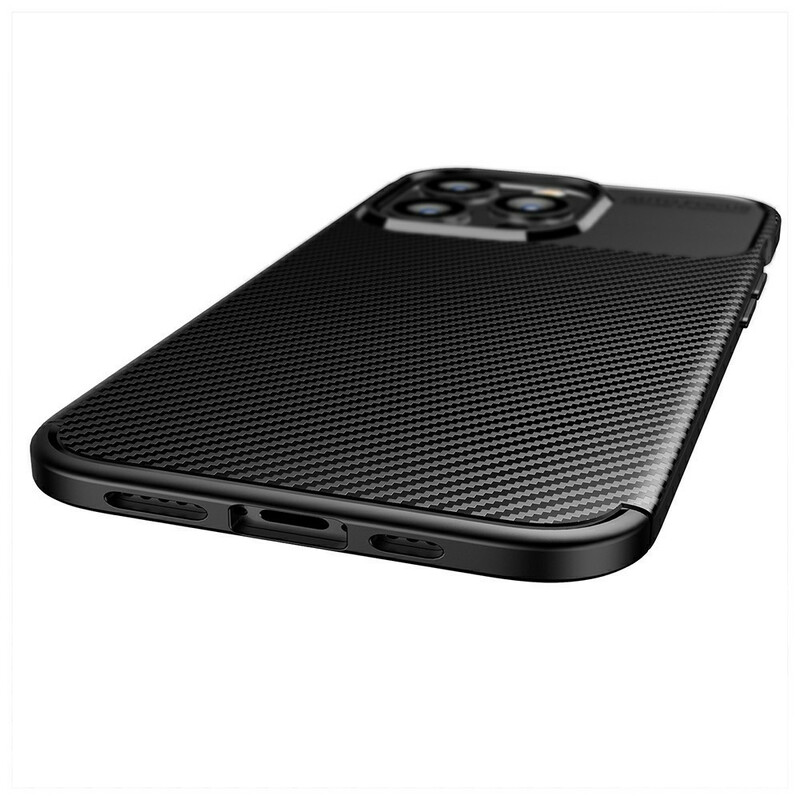 iPhone 13 Capa Pro Flexible Carbon Fiber Texture