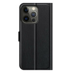 Capa para iPhone 13 Pro Leather Effect Lychee Classic Lychee