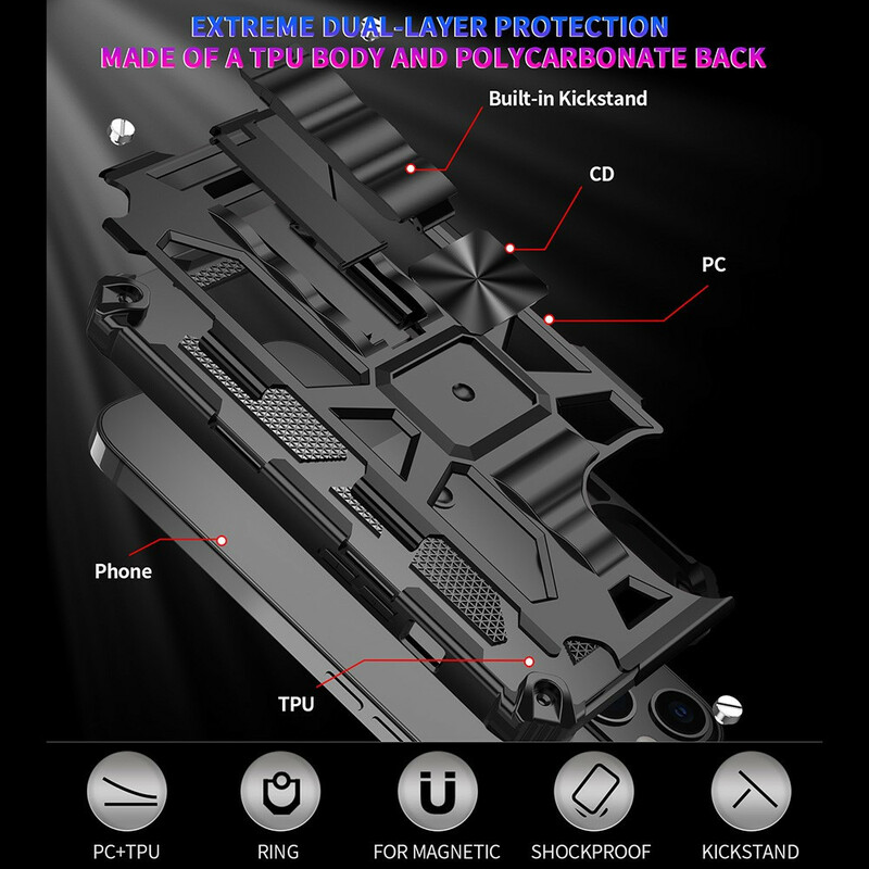 iPhone 13 Capa Pro Destacável Resistente Militar