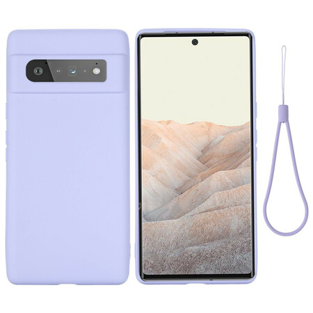Google Pixel 6 Pro Capa de Silicone Líquido com Cordão