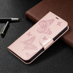 Capa para iPhone 13 Pro Butterfly Printed Lanyard