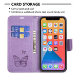 Capa para iPhone 13 Pro Butterfly Printed Lanyard