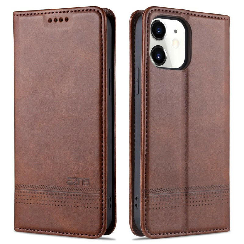 Capa Flip Cover iPhone 13 Pro Style Leather AZNS