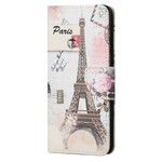 Case iPhone 13 Pro Max Eiffel Tower Retro