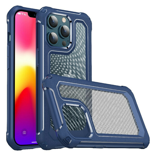 iPhone 13 Pro Clear Carbon Fiber Texture Case