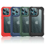 iPhone 13 Pro Clear Carbon Fiber Texture Case