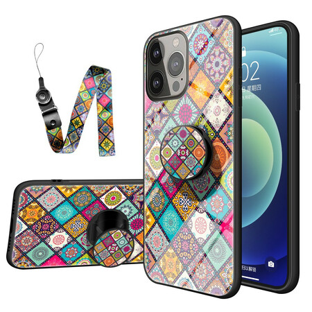 iPhone 13 Pro Capa de trabalho em patchwork magnético