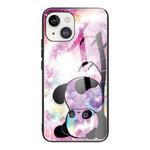 iPhone 13 Capa de vidro temperado Panda e Bambu