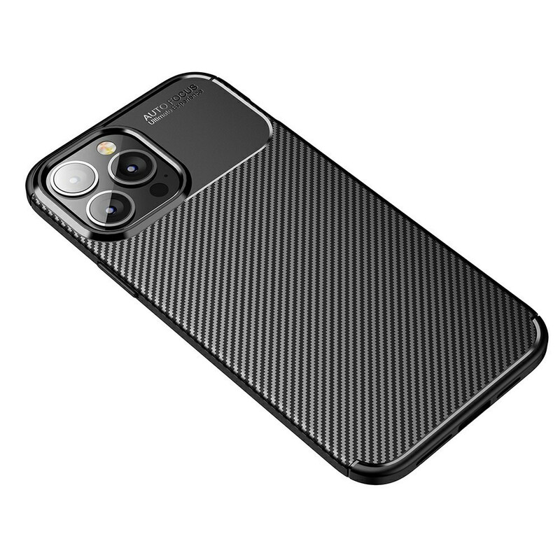 iPhone 13 Pro Máxima Textura de Fibra de Carbono Flexível