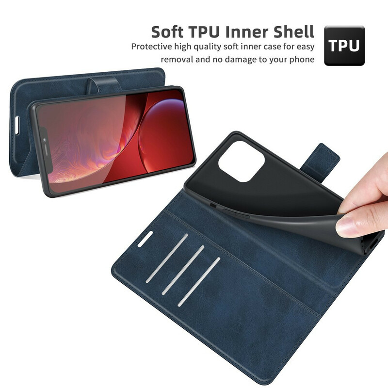 Capa para iPhone 13 Pro Max Leather Effect Slim Extreme
