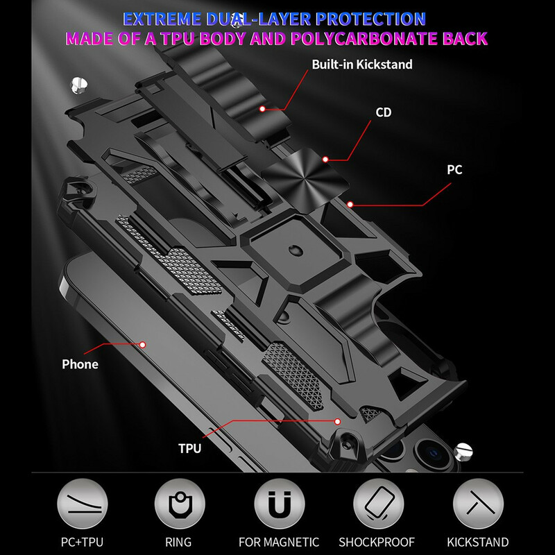 iPhone 13 Pro Max Capa Destacável Resistente Militarmente