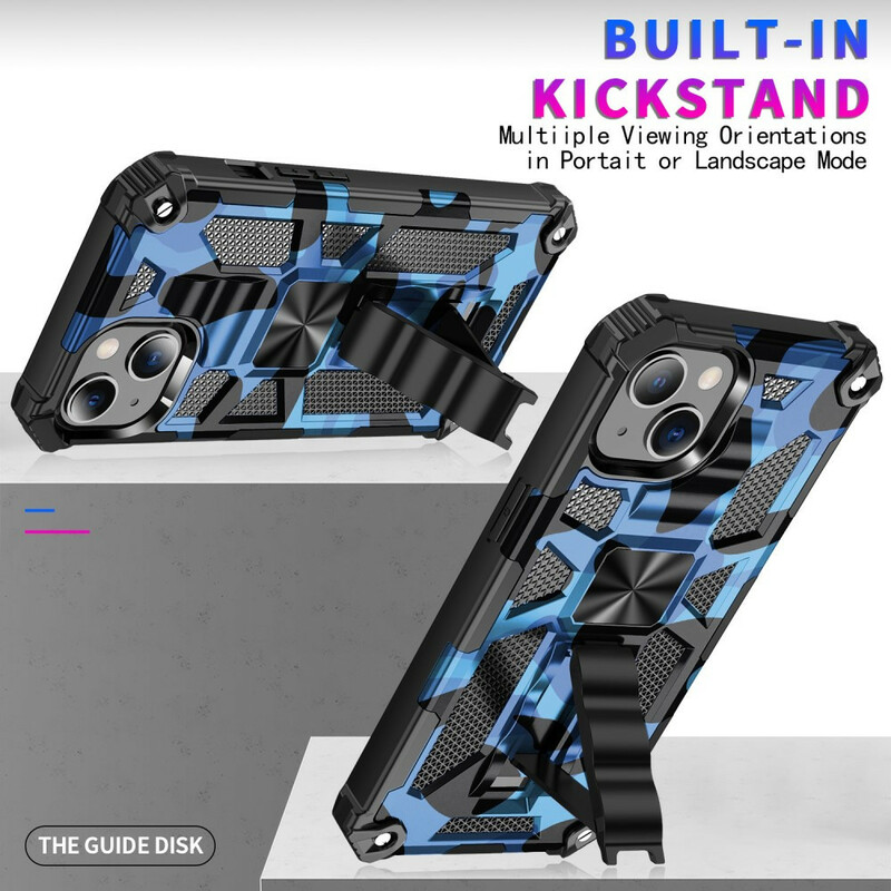iPhone 13 Pro Max Camuflagem Máximo Camuflagem Stand Removível