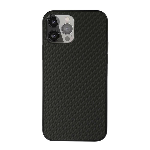 iPhone 13 Pro Max Case Leather Texture efeito couro de fibra de carbono