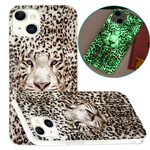 iPhone 13 Capa Fluorescente Leopardo