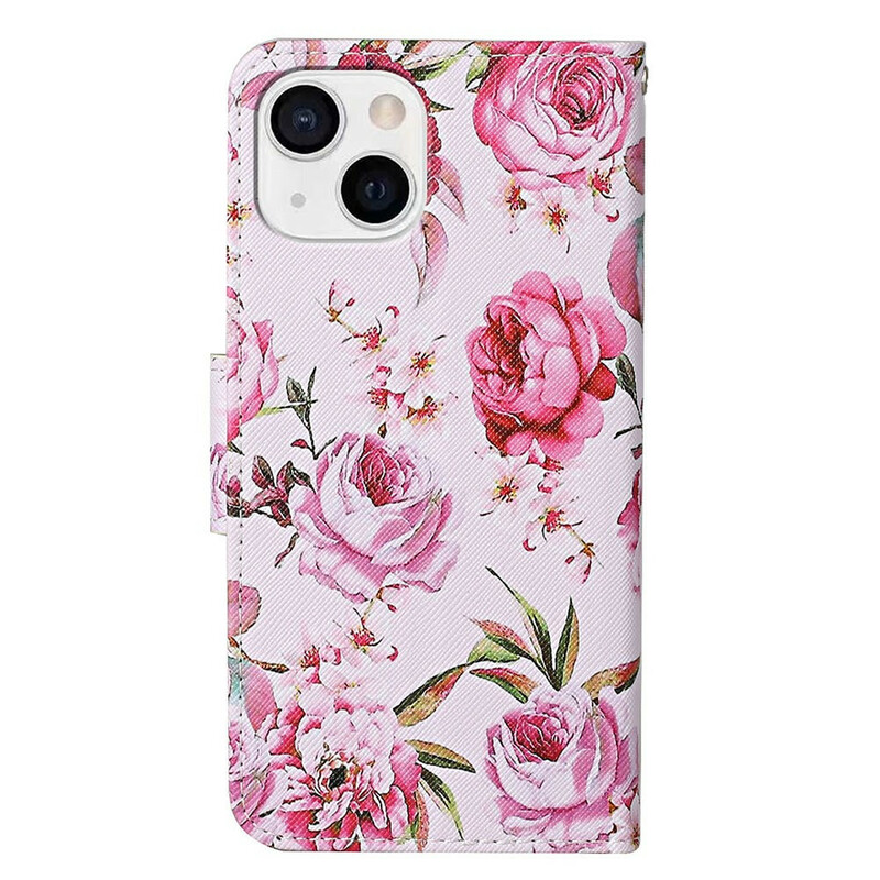 Capa para iPhone 13 Magistral Flowers with Strap