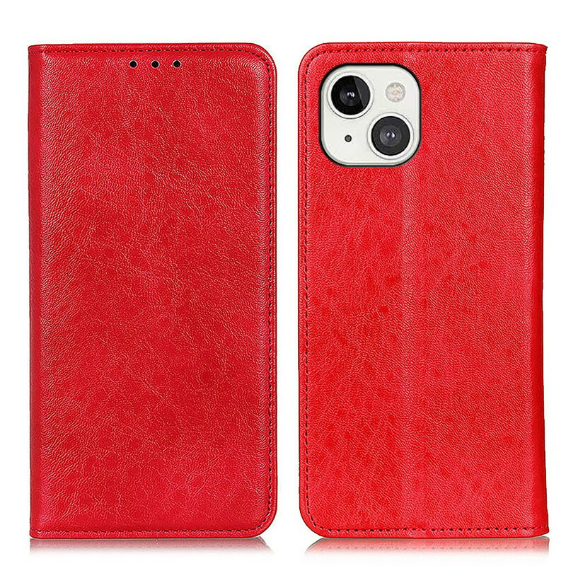 Capa iPhone 13 Split Leather Textured