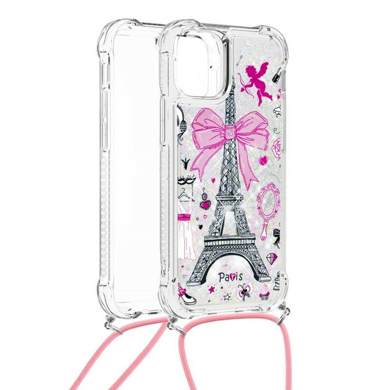 Capa do iPhone 13 com cordÃ£o da Torre Eiffel