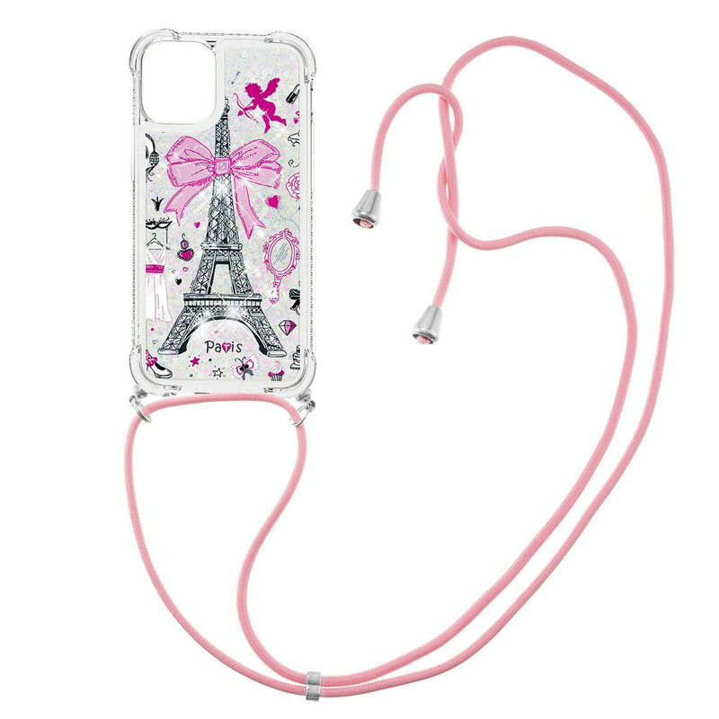 Capa do iPhone 13 com cordÃ£o da Torre Eiffel