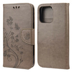 Capa para iPhone 13 Borboletas e Flores