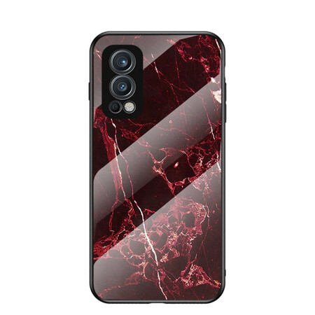 OnePlus Nord 2 5G Capa de Mármore Cores Mármore Vidro Temperado