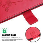 Capa para iPhone 13 Borboletas e Flores com Lanyard