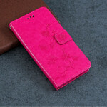 Capa para iPhone 13 Borboletas e Flores com Lanyard