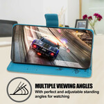 Capa para iPhone 13 Borboletas e Flores com Lanyard