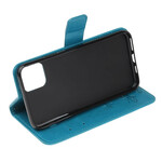 Capa para iPhone 13 Borboletas e Flores com Lanyard