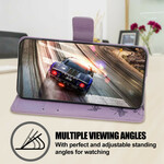 Capa para iPhone 13 Borboletas e Flores com Lanyard