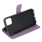 Capa para iPhone 13 Borboletas e Flores com Lanyard