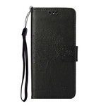 Capa para iPhone 13 Árvore e Corujas com Lanyard