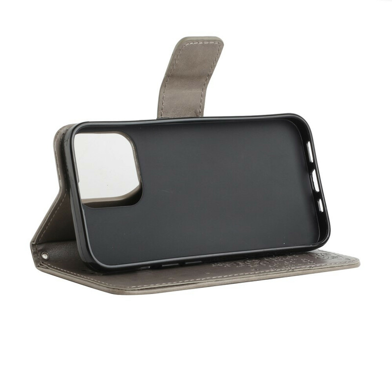 Capa para iPhone 13 Árvore e Corujas com Lanyard