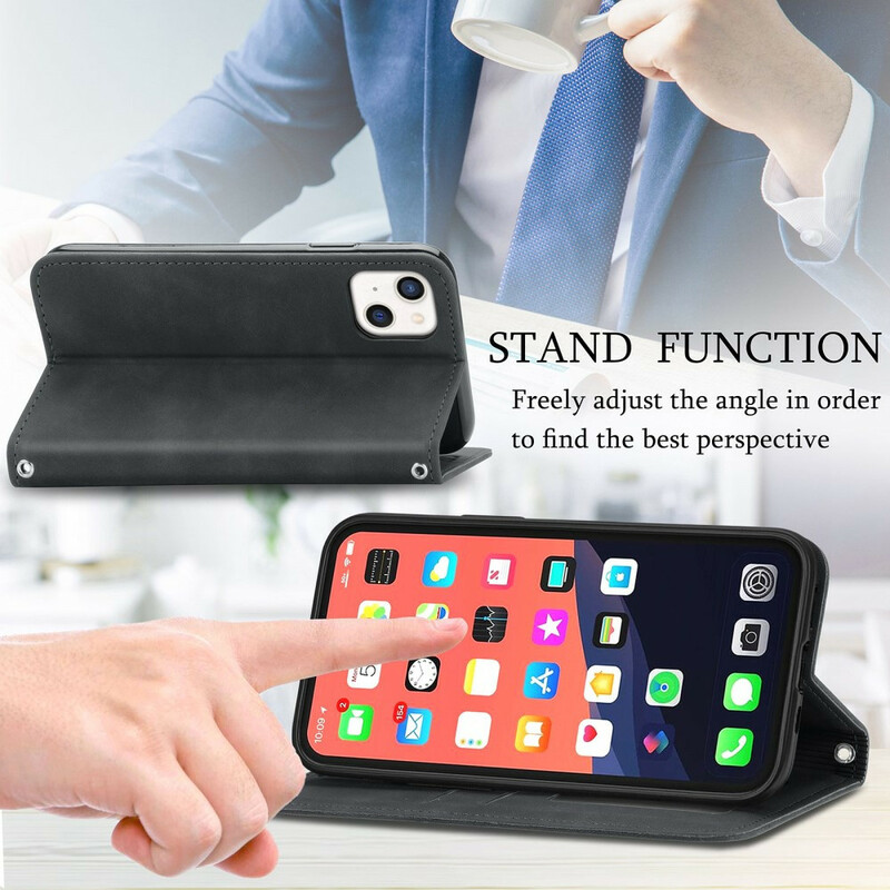 Capa Flip Cover iPhone 13 Skin-Touch Design