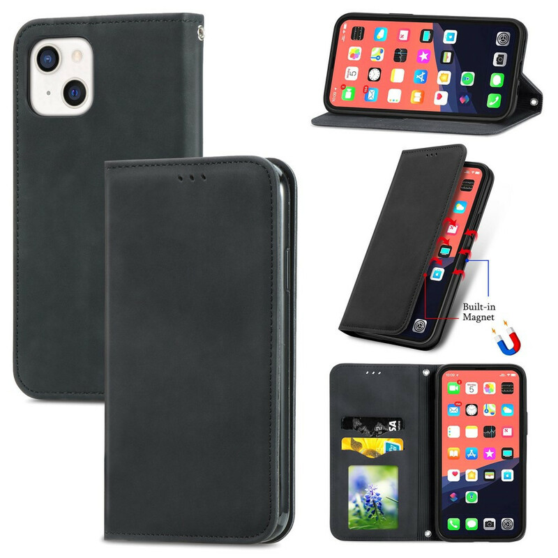 Capa Flip Cover iPhone 13 Skin-Touch Design