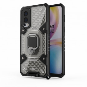 Capa OnePlus Nord 2 5G Honeycomb com Anel